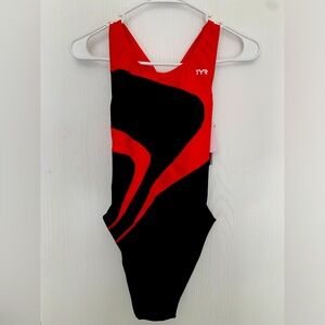 TYR Red and Black Swimsuit